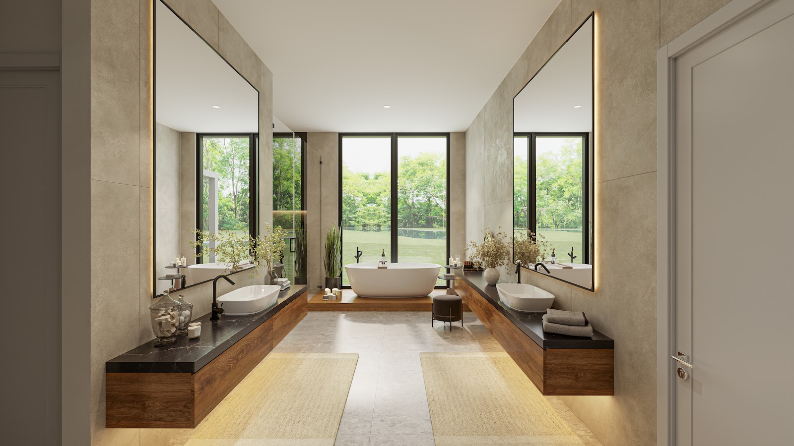 Primary Bathroom Rendering