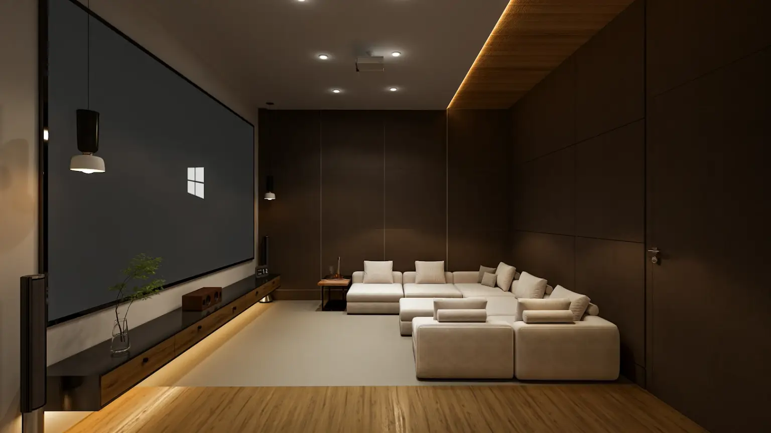 Family Home Theater in a Multi-Generational Luxury Custom Home in Texas Family Home Theater in a Multi-Generational Luxury Custom Home in Texas
